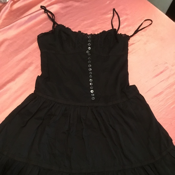BCBGMAXAZRIA Black Cotton Dress Size XS - Picture 6 of 7